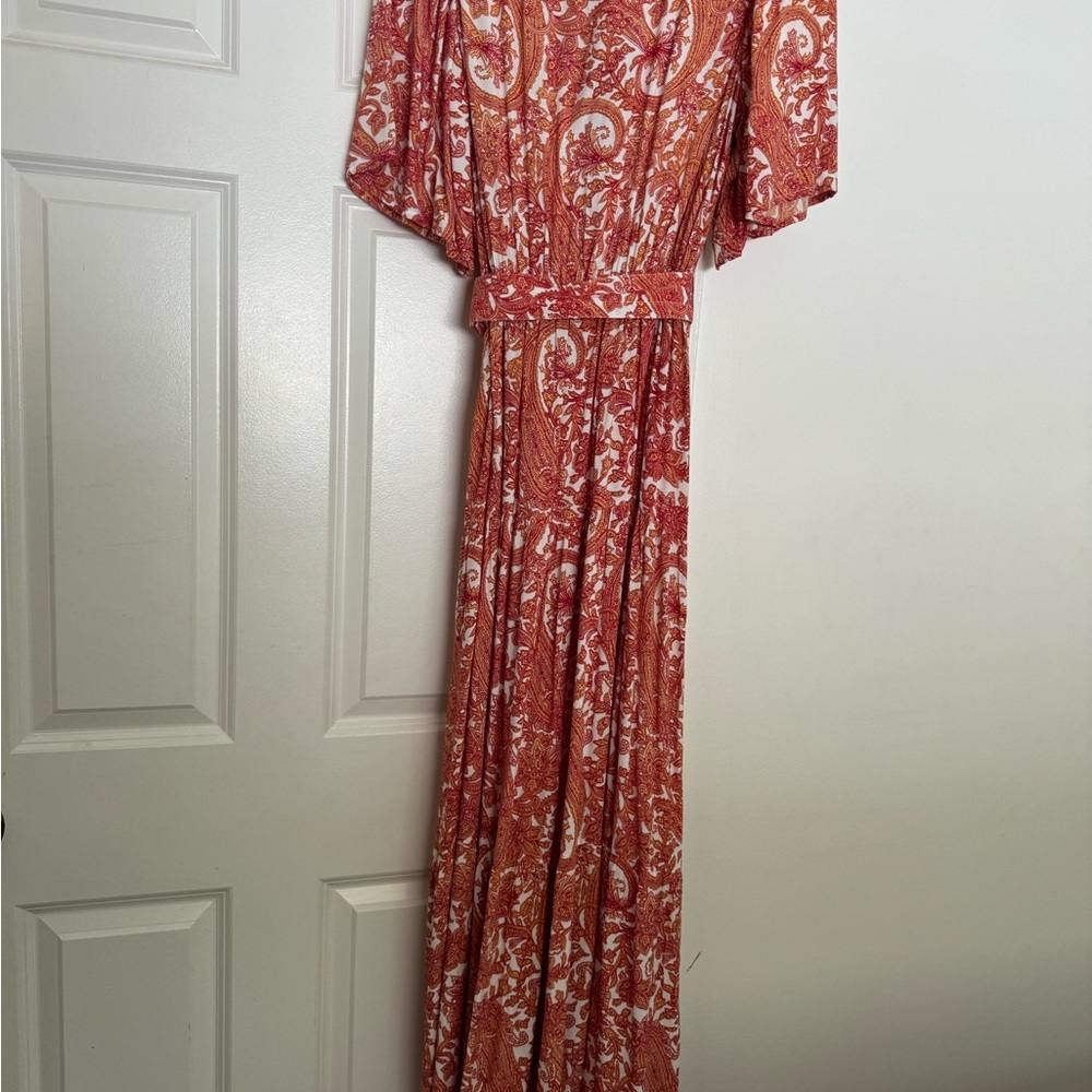 Lusana maxi dress with belt Medium - Picture 6 of 9
